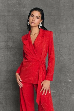 Miphai Blazer fluida Brighton Roja