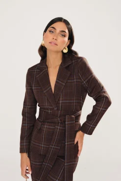 Miphai Blazer Oxford Marron