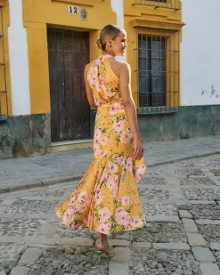 Miphai Blusa Elsa Estampado Floral Amarillo