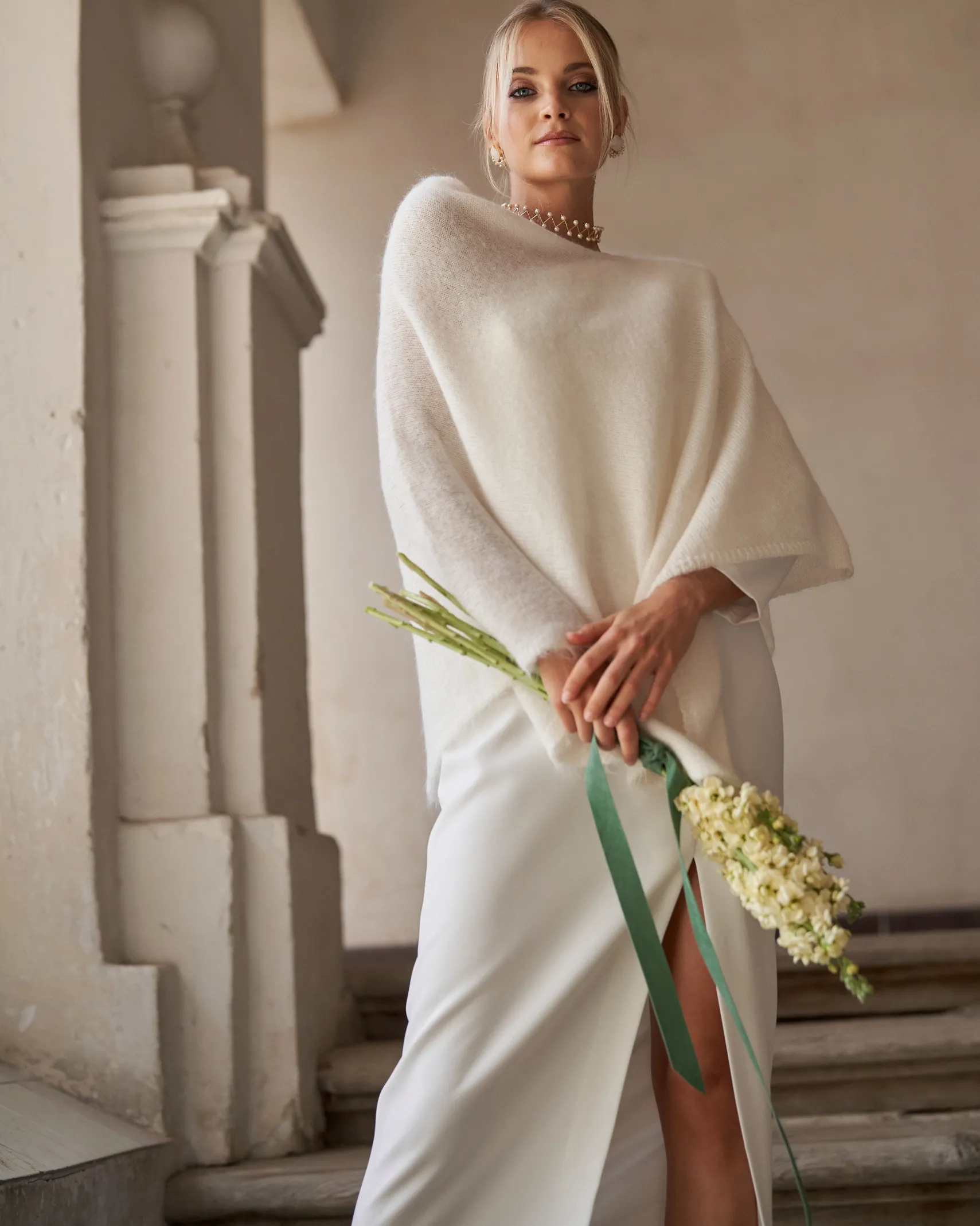 Miphai Capa Mohair Blanco