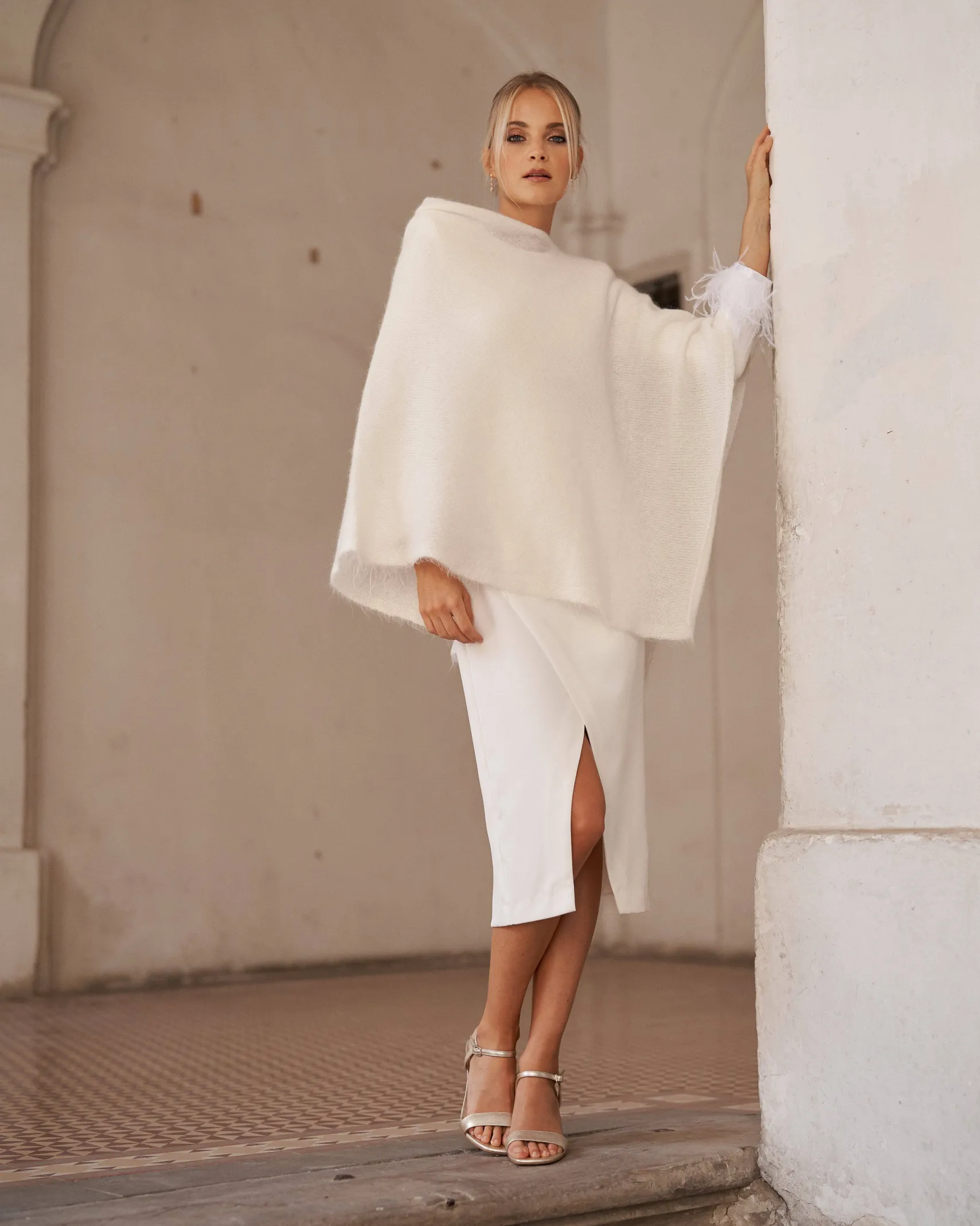 Miphai Capa Mohair Blanco