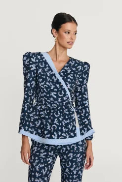 Miphai Chaqueta Bristol Estampada Floral Marino