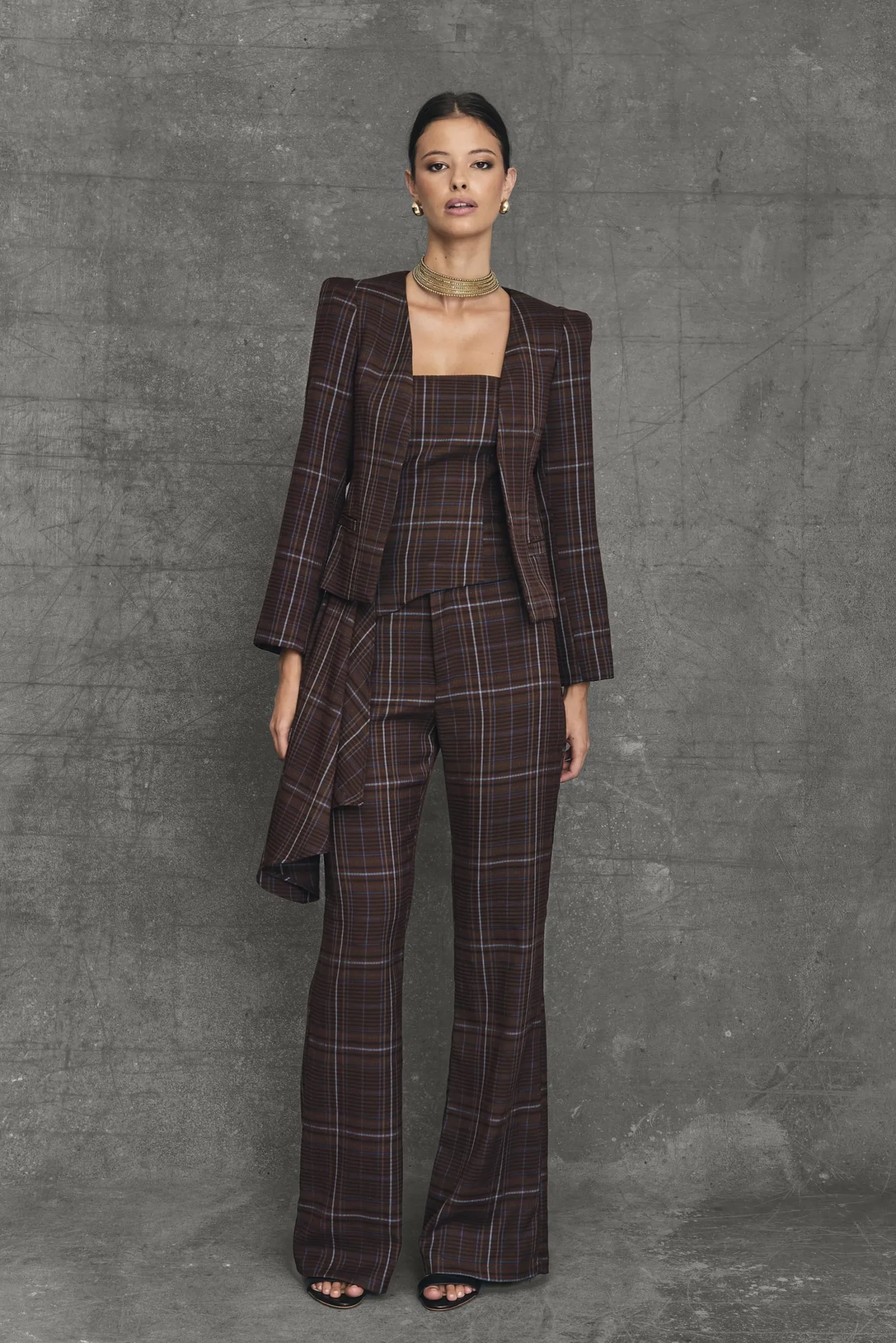 Miphai Chaqueta Oxford Marrón