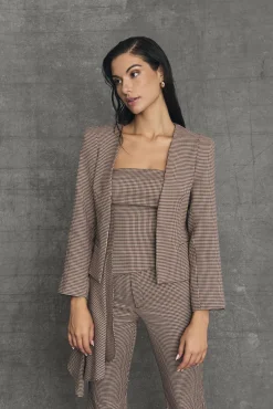 Miphai Chaqueta Oxford Vichy Burdeos
