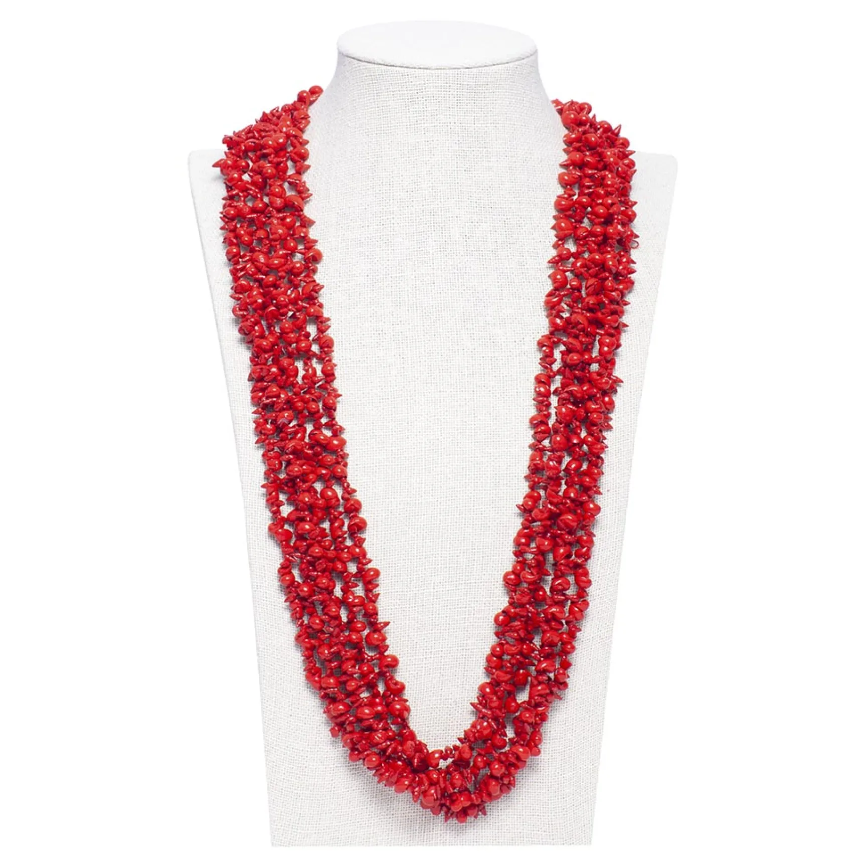 Miphai Collar Vermello Rojo Largo