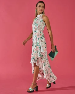 Miphai Falda Amelie Estampado Floral Blanco