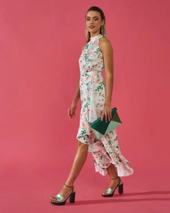 Miphai Falda Amelie Estampado Floral Blanco