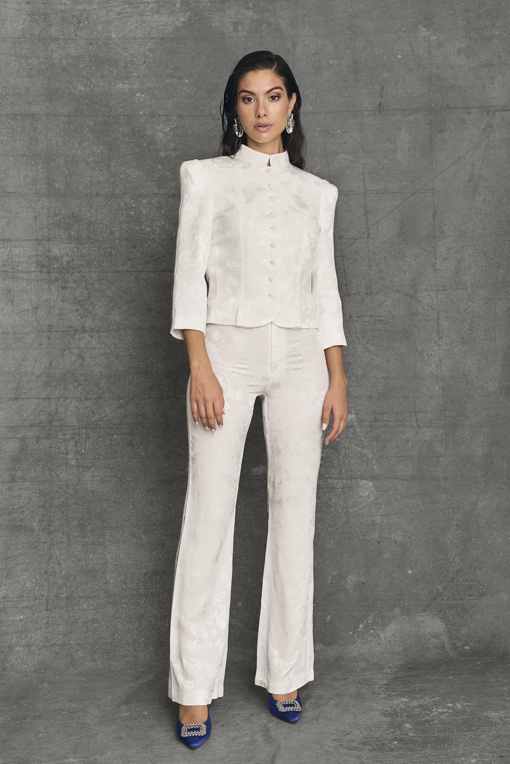 Miphai Pantalón Bootcut Chelsea Blanco
