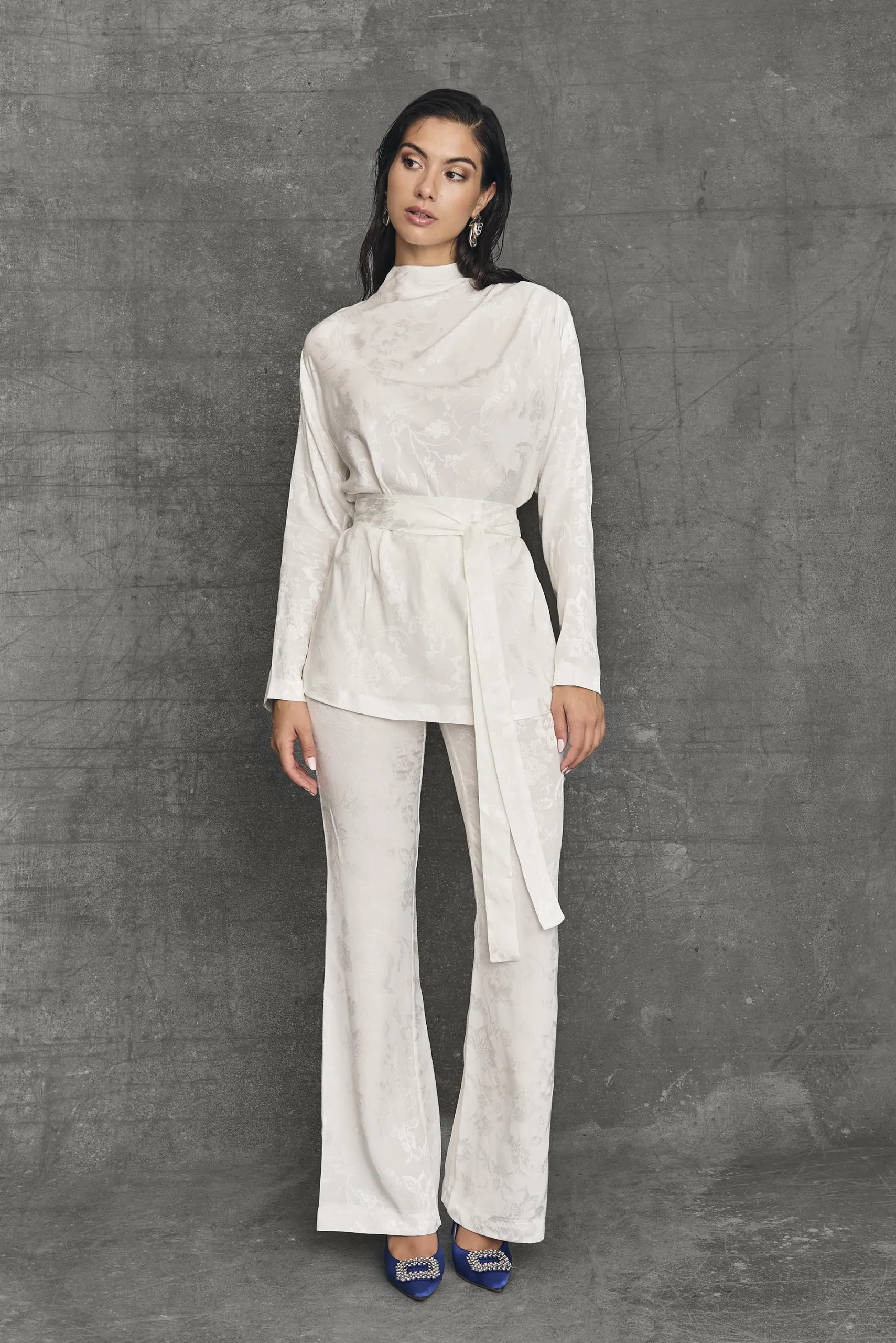 Miphai Pantalón Bootcut Chelsea Blanco