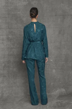 Miphai Pantalón Flare Chelsea Azul