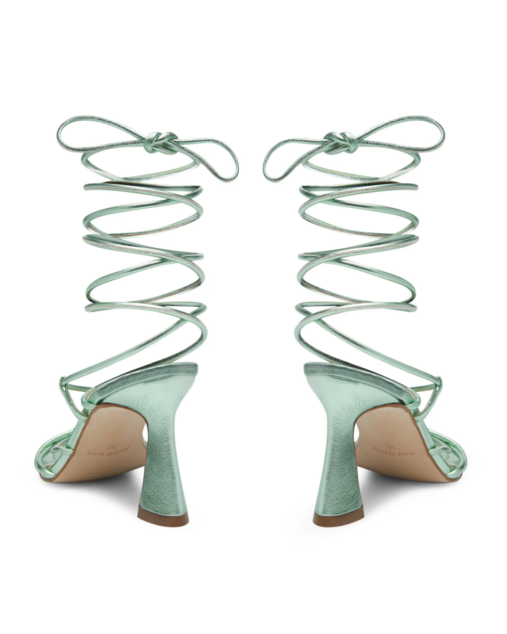 Miphai Sandalias Cairo de piel Verde Jade