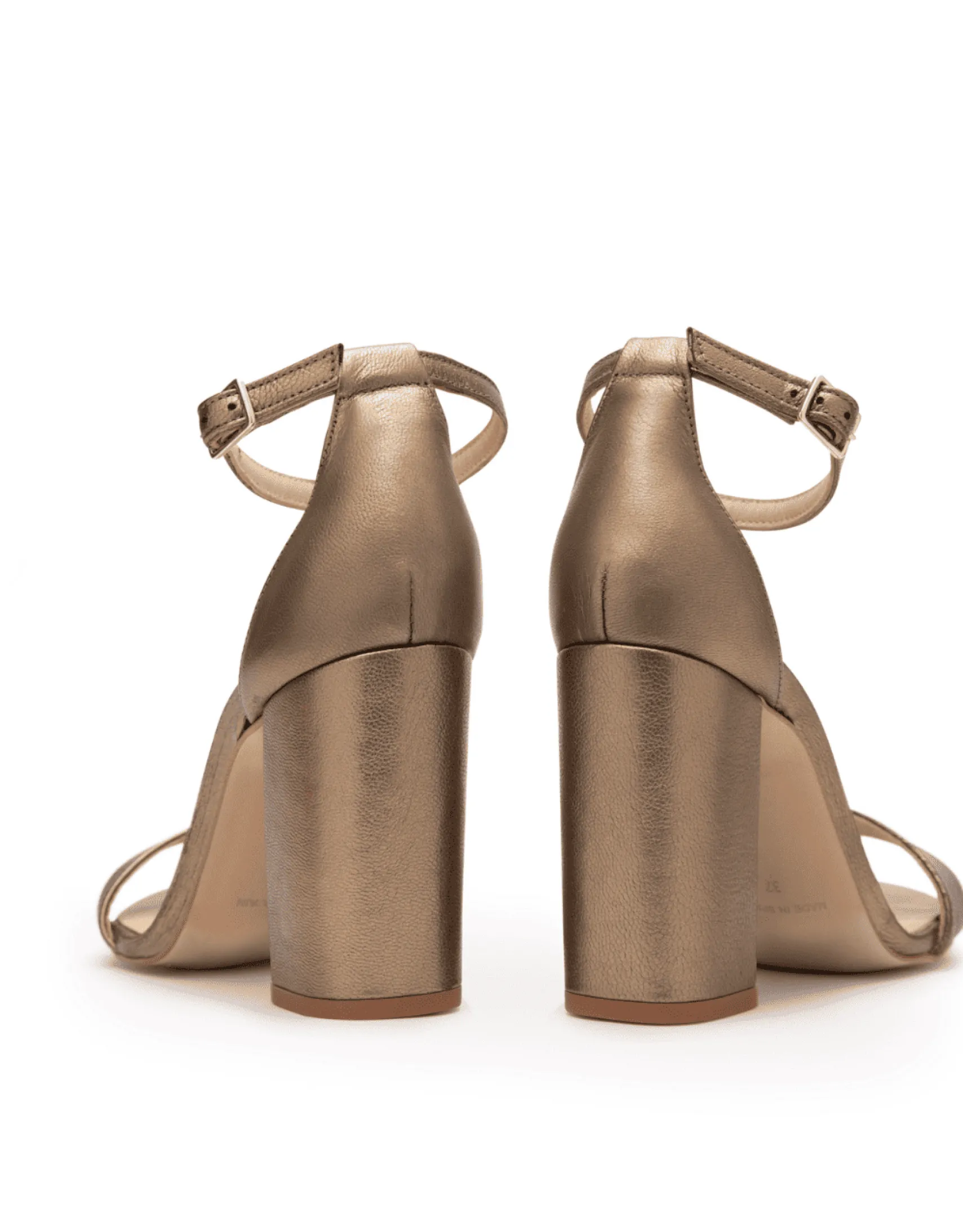 Miphai Sandalias Garbo de piel Bronce