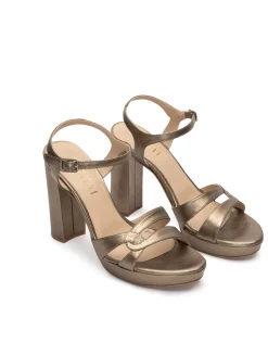 Miphai Sandalias Lauren de piel Bronce