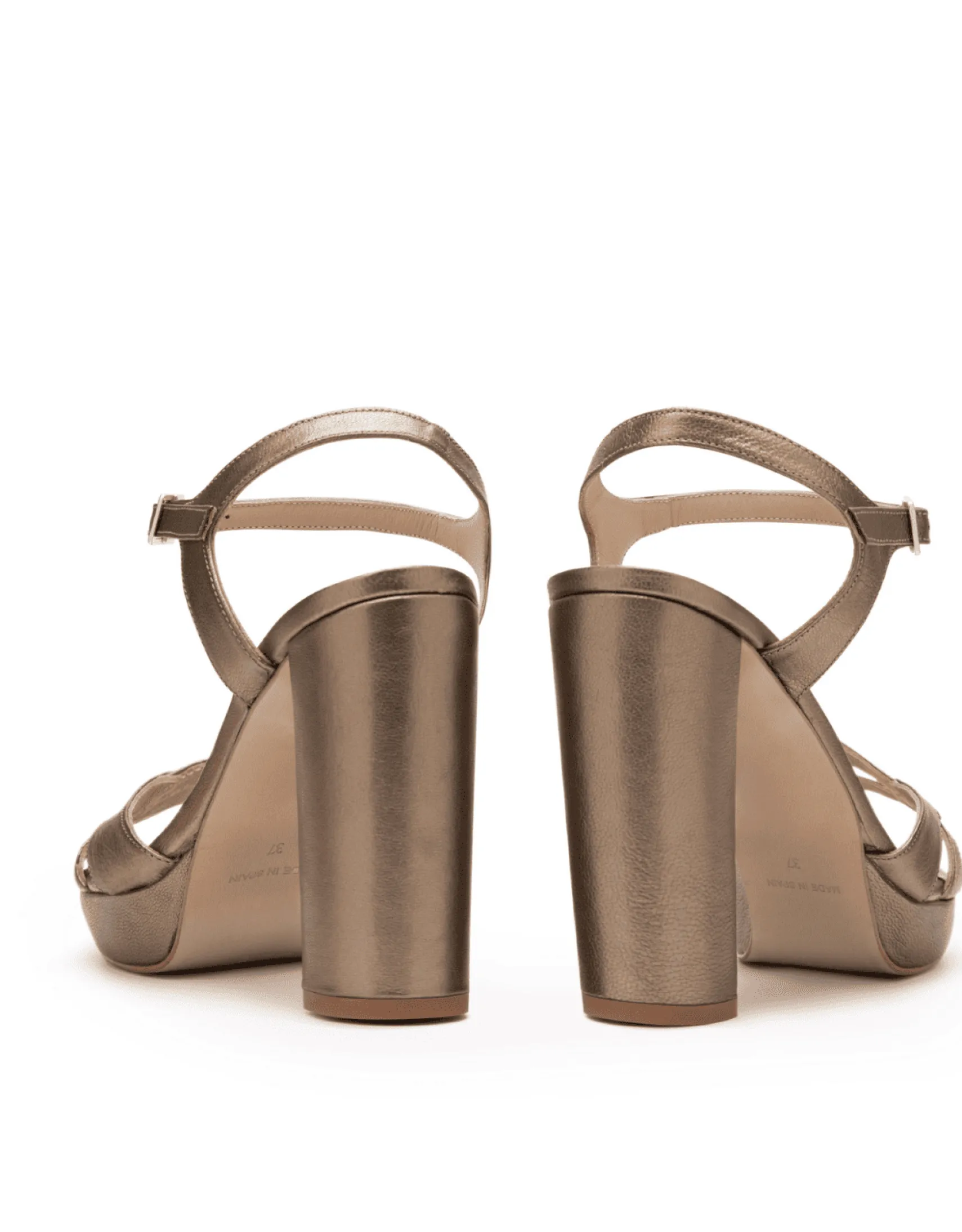 Miphai Sandalias Lauren de piel Bronce