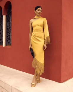 Miphai Vestido Kenia Dorado