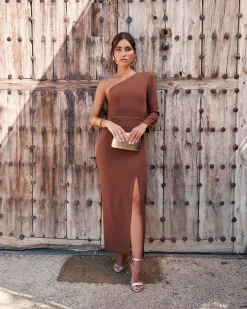 Miphai Vestido Chiara Marrón