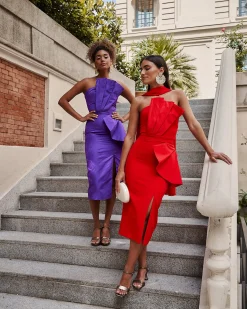 Miphai Vestido Concha Morado