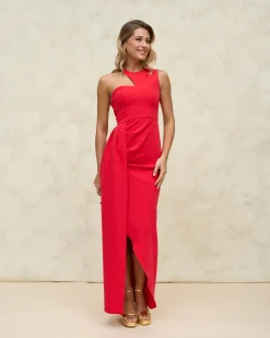 Miphai Vestido Corina Carmín