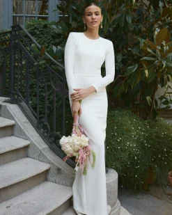 Miphai Vestido de Novia Largo Alba