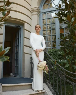 Miphai Vestido de Novia Largo Alba