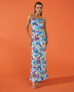 Miphai Vestido Hera Estampado Tropical