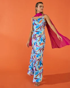 Miphai Vestido Hera Estampado Tropical