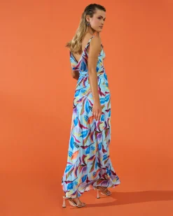 Miphai Vestido Hera Estampado Tropical