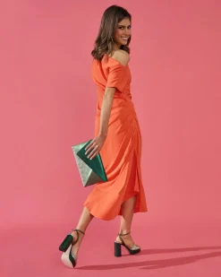 Miphai Vestido Lucia Naranja