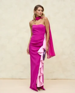 Miphai Vestido Macarena Buganvilla