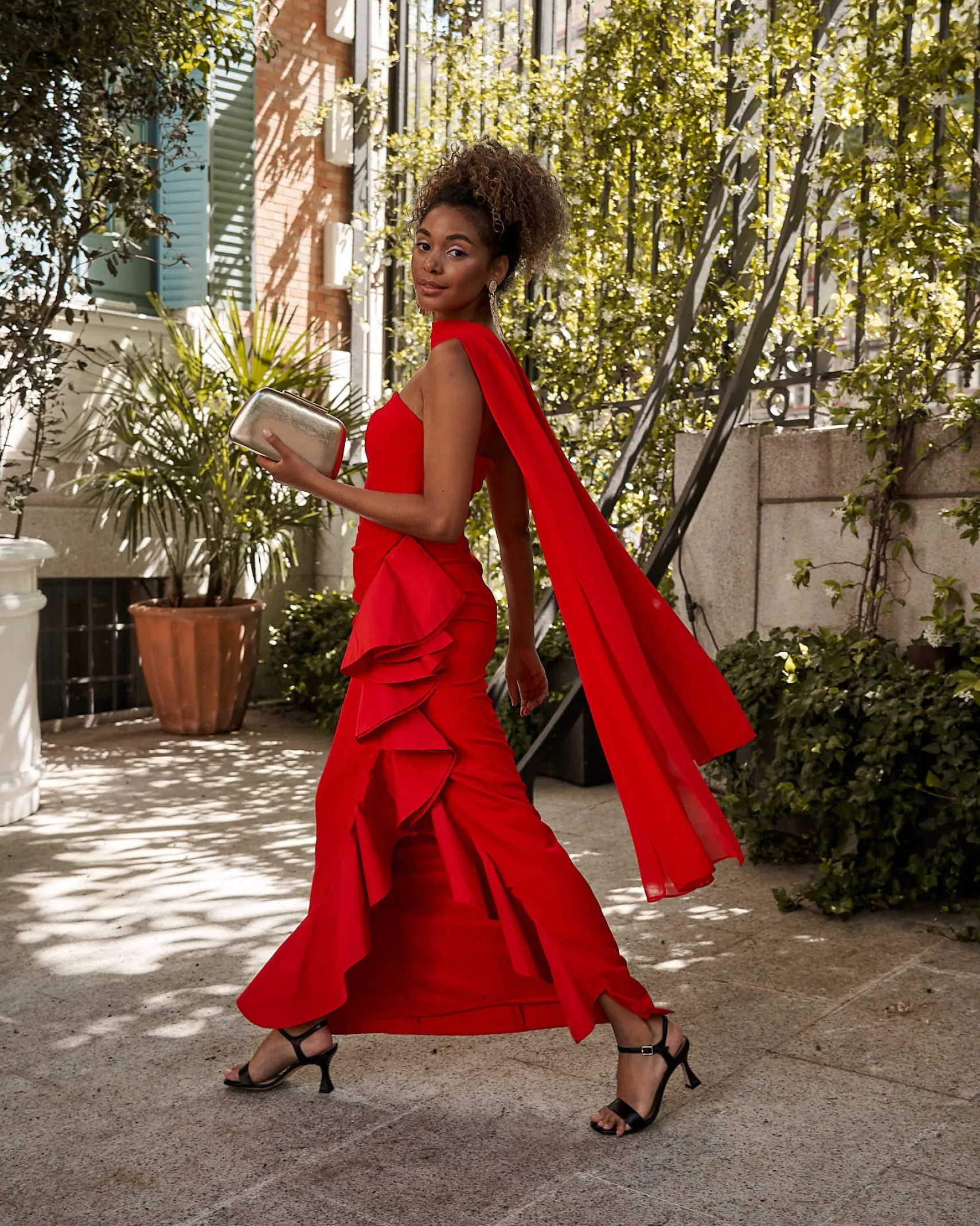 Miphai Vestido Macarena Rojo