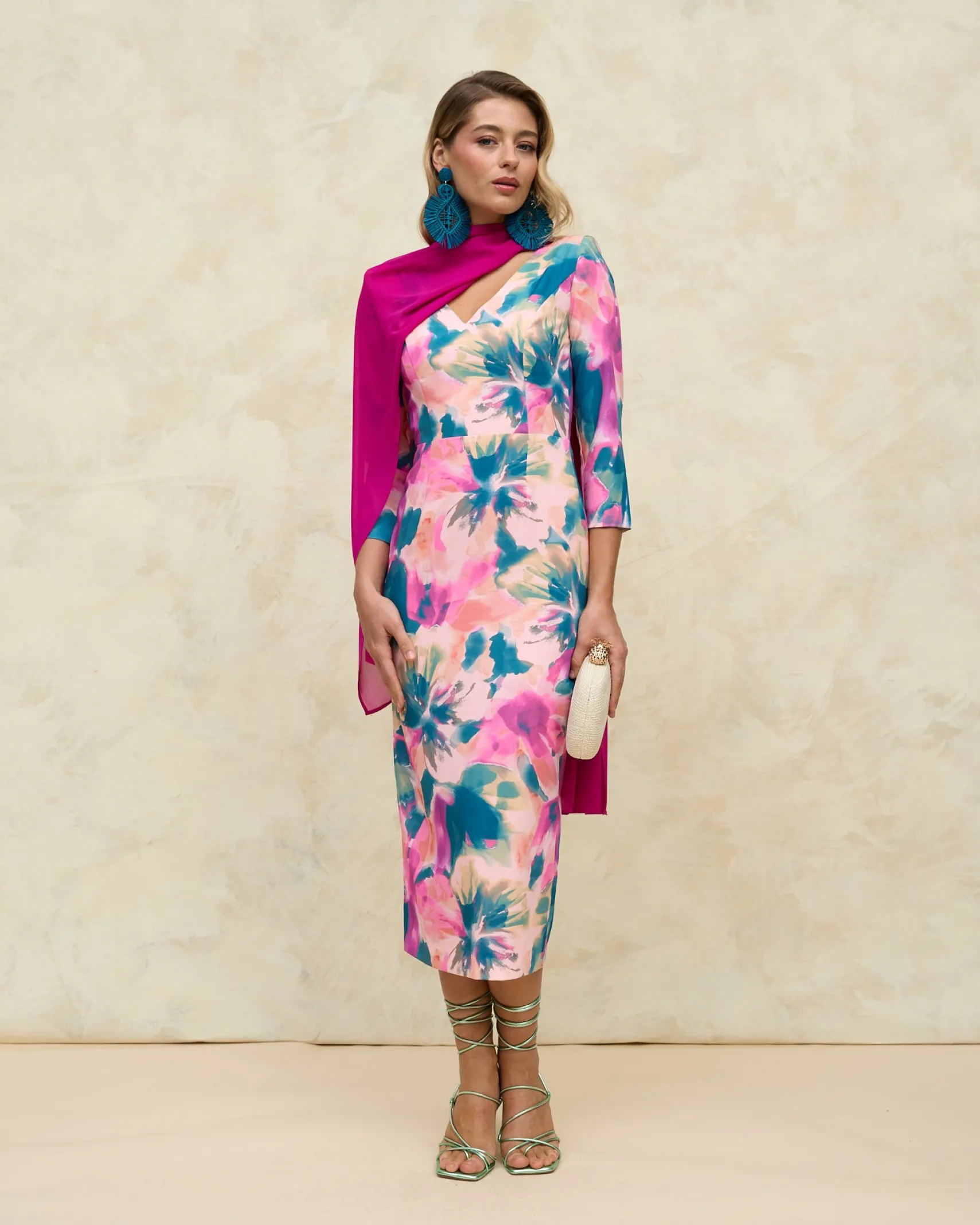 Miphai Vestido Marina Estampado
