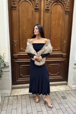 Miphai Vestido Martini Azul