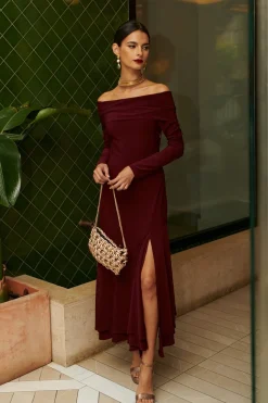 Miphai Vestido Martini Berenjena