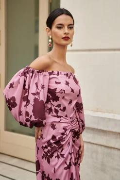 Miphai Vestido Mary Estampado Floral Rosa