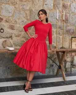 Miphai Vestido Marylin Rojo