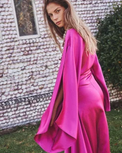 Miphai Vestido Midi Aldara Buganvilla