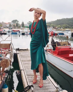 Miphai Vestido Midi Aldara Verde
