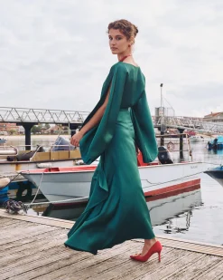 Miphai Vestido Midi Aldara Verde