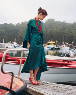 Miphai Vestido Midi Aldara Verde