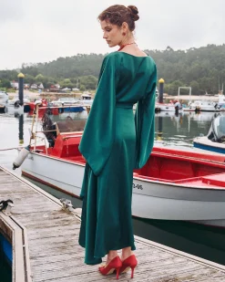Miphai Vestido Midi Aldara Verde