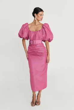 Miphai Vestido midi Sabela Rosa