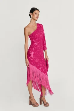 Miphai Vestido Midi Xulia Buganvilla