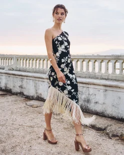 Miphai Vestido Midi Xulia Negro