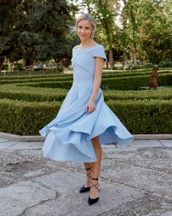 Miphai Vestido Musca Celeste
