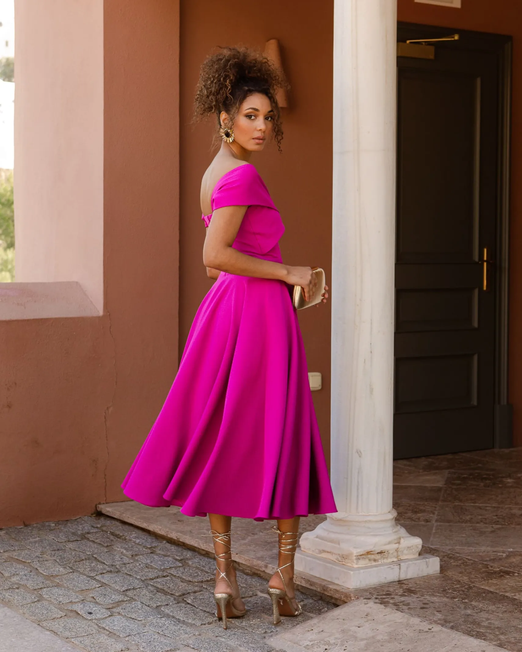 Miphai Vestido Musca magenta