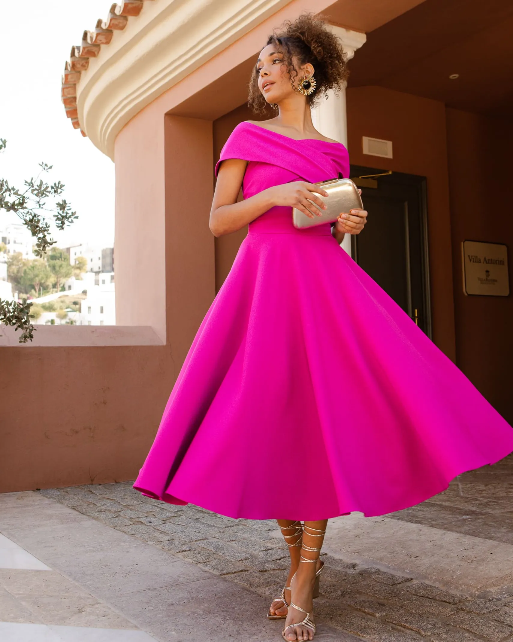 Miphai Vestido Musca magenta