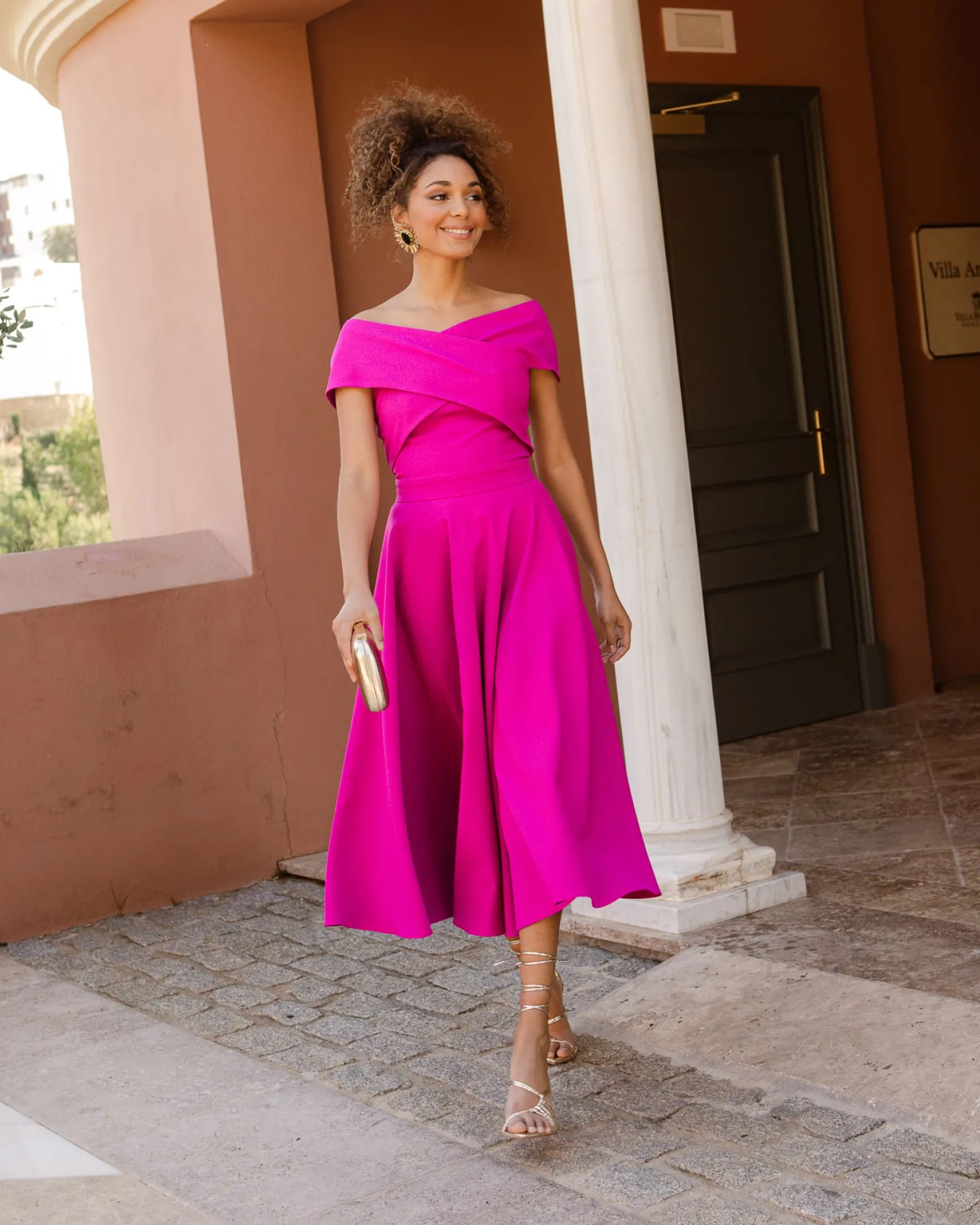 Miphai Vestido Musca magenta