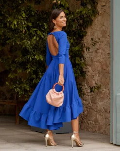 Miphai Vestido París Azul Eléctrico