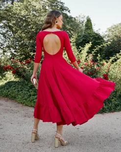 Miphai Vestido París Rojo