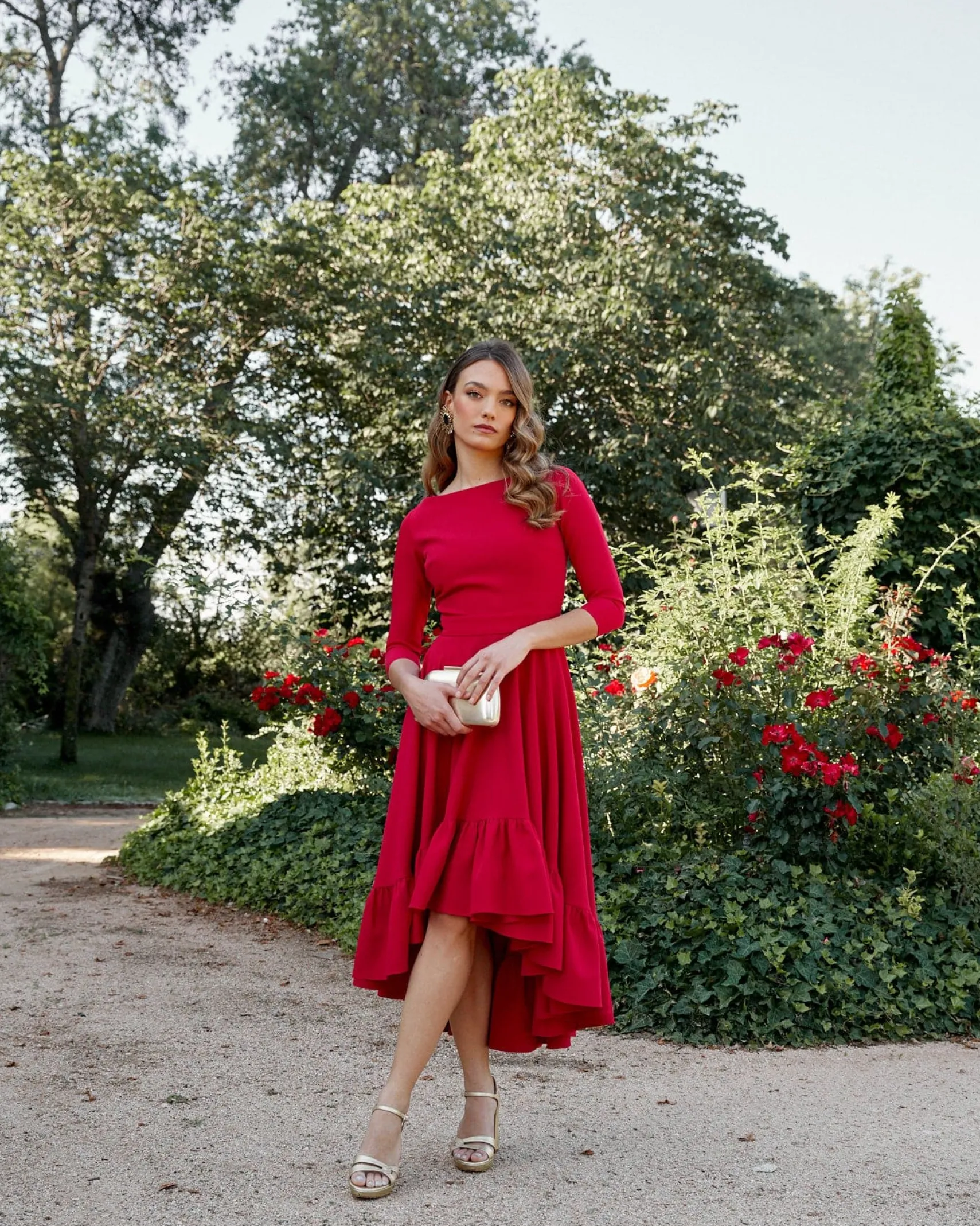 Miphai Vestido París Rojo